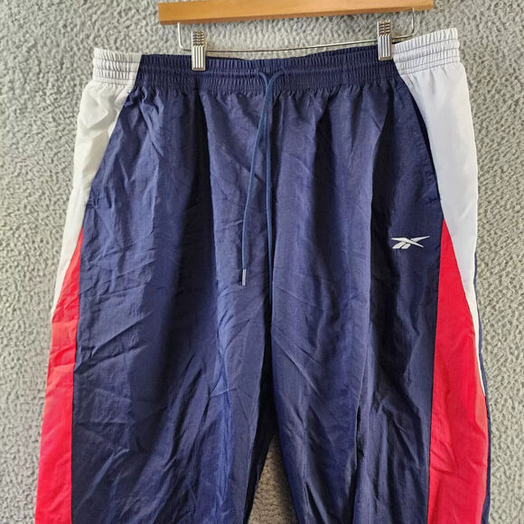 Reebok Women's Plus Size Pull-on Logo Woven Track Pants, Vector Navy, Size 2X - Picture 4 of 10